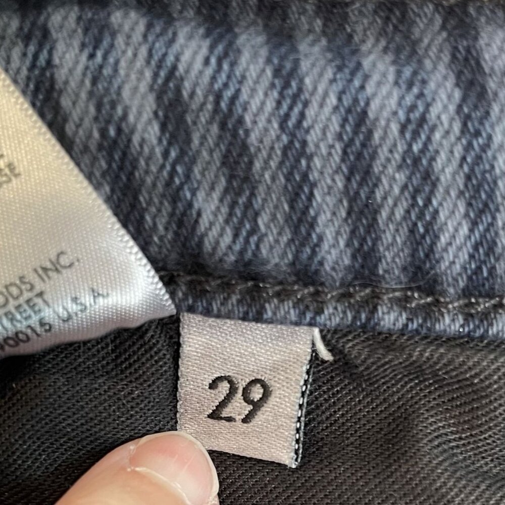 Ética Scarlet Slim Striped High-Rise Frayed Hem Jeans, 29 - Picture 11 of 12